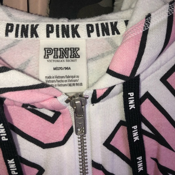 Pink Zip Up Sweater - Picture 2 of 4